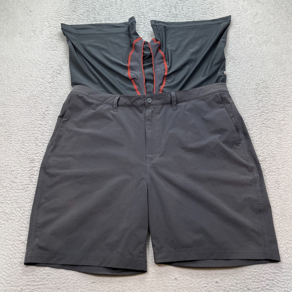 Saxx Go To Town 2 n 1 Shorts Mens Size 40 Gray Ballpark Pouch 8" - Picture 5 of 12
